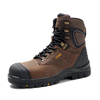 Defender series winter high-top safety shoes for steel toe anti-smash and anti-puncture cowhide work shoes