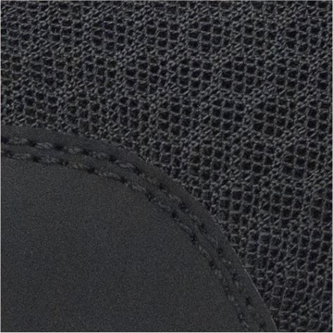 Black microfiber leather + mesh