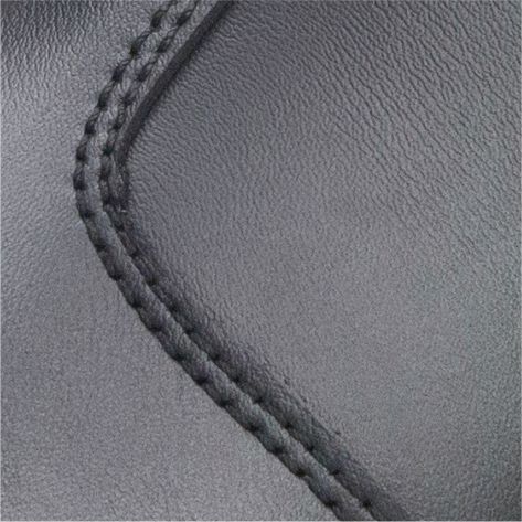 Black split plain-grain shaved leather